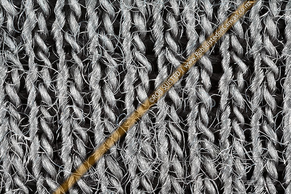 Photo of Close up texture and patterns of fine merino sheep wool fibres woven into superfine fabric for clothing. Natural fibres,, New Zealand (NZ)