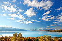 Calm Autumn day at Lake Pukaki canvas print