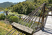 Suspension bridge wires