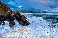 Wild stormy Waikato coast, Raglan